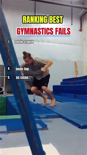 RANKING BEST GYMNASTIC FAILS #funny #gymnasticfails #meme