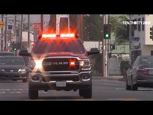 LAFD BATTALION 13,RESCUE 833,RESCUE 26,RESCUE 811 RESPONDING