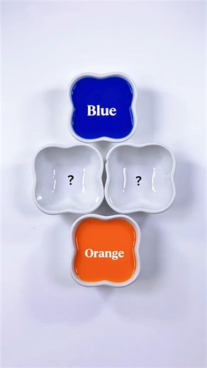 Let's Mixing Blue + Orange 🍊 Color 😍 #colormixing #painting #art #artandcraft #art