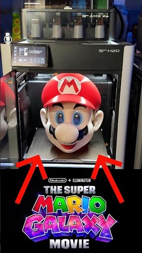 Ready for the movie? 🍿 3D printed SUPER MARIO mask #3dprinting