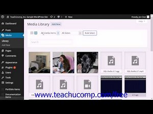WordPress 4.0 Training Tutorial Bulk Deleting Media