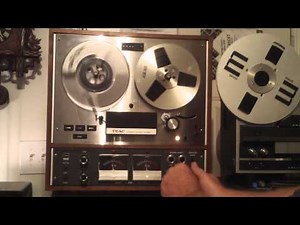 TEAC A-4010S Reel to Reel Demo