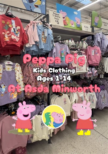 Peppa Pig Kids Clothing 🐽💕 On George at Asda Minworth! 💕 Shop your Favourite Character clothing In-store Today! 🐽💓 #KidsClothing #fyp #GeorgeAtAsda #peppapig #character