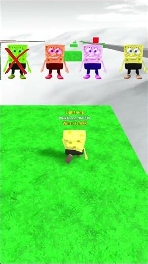 SpongeBob Extreme Speed Rush‼️😱 #roblox #shorts