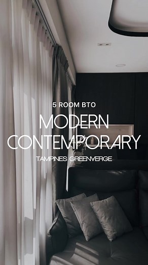 Modern Contemporary 5 Room BTO Interior Design in Tampines Greenverge