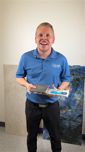 Matching tile grout = a seamless look ✨ Jon from Tile Club breaks it down: whether you go light or dark is totally your call—but the golden rule? Match your grout to the tile for a cohesive install. Now the real question… 👇 Are you Team Black or Team Blue grout with our large-format Luminosa Blue tiles? Vote in the comments 💙🖤 | Tile Club