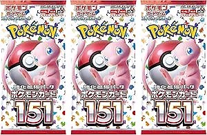 (3 Packs) Pokemon Card Game Japanese 151 SV2a Booster Pack (7 Cards Per Pack)