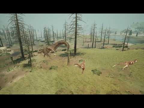 Path of Titans - Carnotaurus Squad vs. Brachiosaurus (001)
