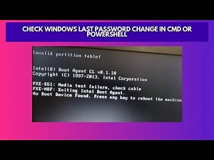 Check Windows Last Password Change in CMD or PowerShell