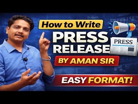 Press release Writing|KVS PRT 2026 Tier-2|English Writing Descriptive|Fixed Lines &Format|By Aman