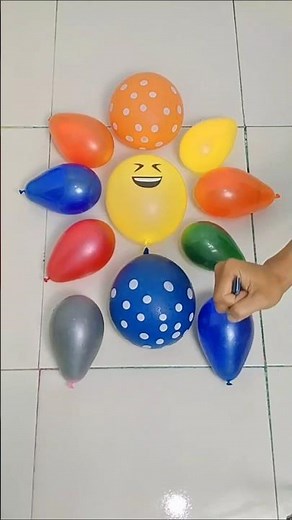 Mind-Blowing Rainbow Water Balloon Pop 💥 Satisfying Slow Motion! #shorts #popping #poppballons