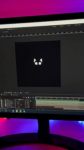 Cat Logo Animation: From Negative Space to Face Reveal