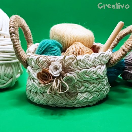 Here is how to make a useful rope basket! 👌 | Creativo UK