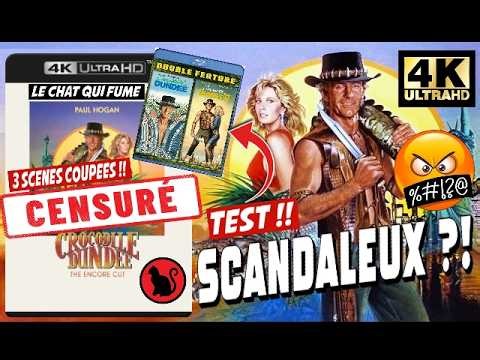 CROCODILE DUNDEE 4K ★ SCANDALEUX ?! 🤬 CENSURÉ !! SCÈNES SUPPRIMÉES !! ÉDITIONS CHAT QUI FUME ! TEST