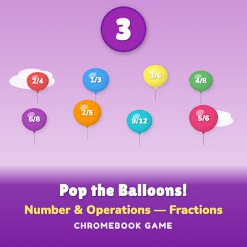 3rd Grade Equivalent Fractions Math Game | Early Finisher Activity