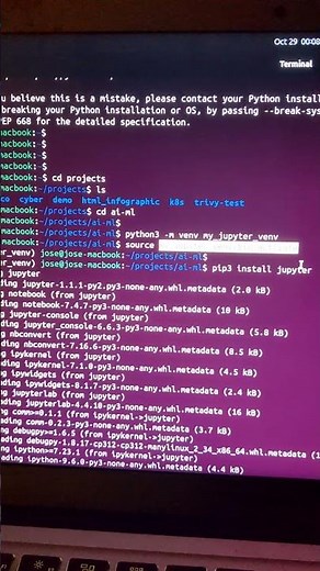 install jupyter notebook on Ubuntu #ai #ml #datascience