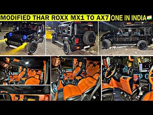 Modified Thar Roxx 2025 | Thar Roxx Mx1 to Ax7L 🤩 Thar Roxx modification with Price