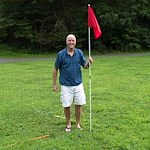 Regulation backyard Golf Flag Stick and Patented "Mow-Over" Anchor · Real Feel Golf Mats
