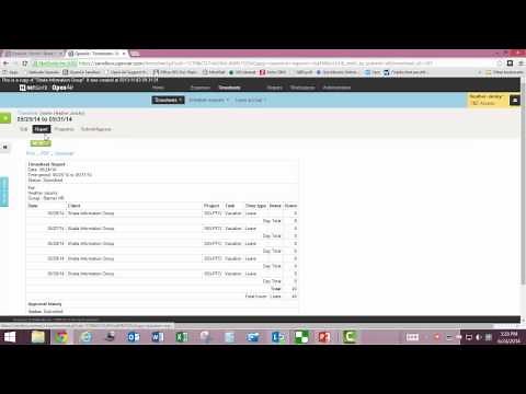 Timesheets #3: How to Recall and Delete them (OpenAir)