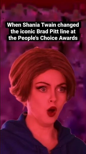 When Shania Twain changed the lyrics from Brad Pitt to Ryan Reynolds at People’s Choice Awards #90s