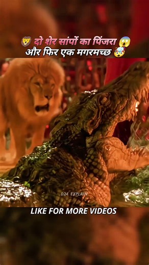 🦁😱 Two Lions, a Cage Full of Snakes, and a Crocodile—Yet How Did the Man Survive? 😱