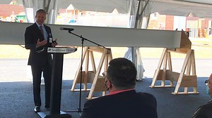 Tobey Hospital’s expanded Emergency Dept. progress celebrated with ceremonial beam signing