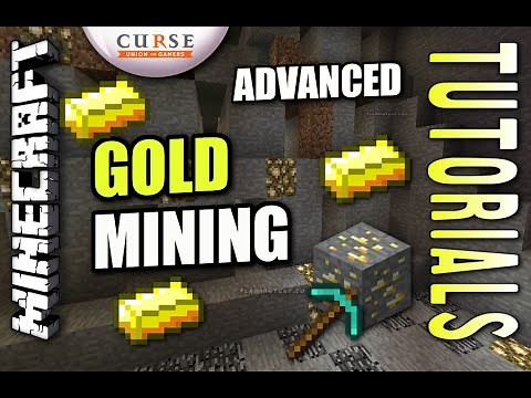 Minecraft PS4 - GOLD MINING - ADVANCED - How To - Tutorial ( PS3 / XBOX )