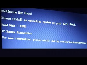 Steps to Fix “Boot Device Not Found” for Windows 11 || Please Install An Operating System