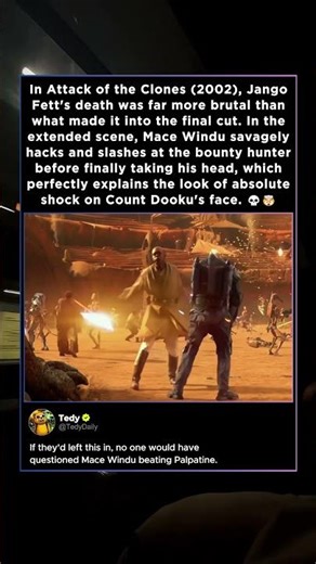 Jango Fett's Brutal Extended Death Scene