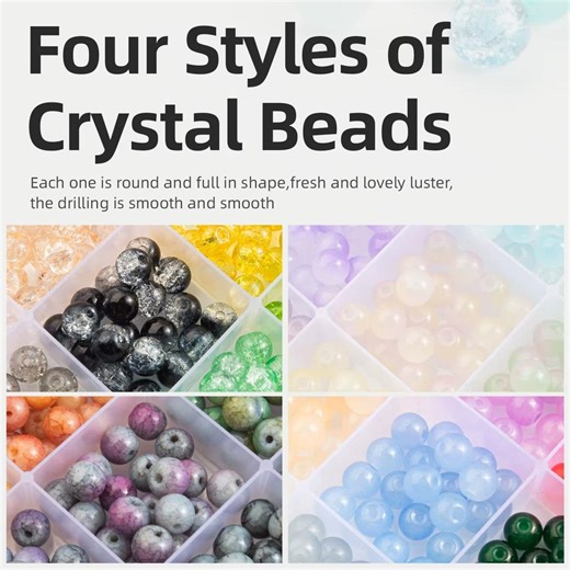 8MM Crystal Glass Beads Bracelet Making Kit: DIY Jewelry Craft Set - Etsy