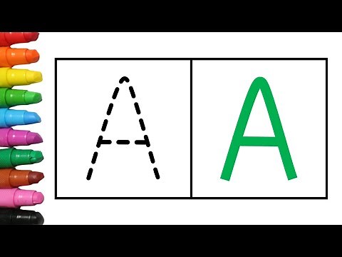 Belajar Menulis Huruf A-Z Dengan Titik Titik️ ❤️ YuBimba