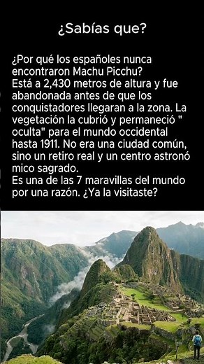 Machu Picchu 🏔️: El Secreto Mejor Guardado de los Incas