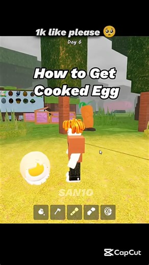 How To Get Cooked Egg 🥚 Night 99 in the forest #roblox #gameplay