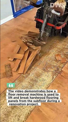 Hardwood Floor Removal Machine | Fast Flooring Renovation Technique