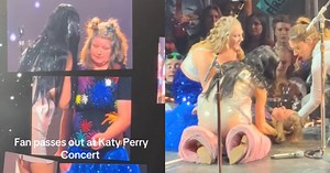 Fan collapses onstage at Katy Perry concert