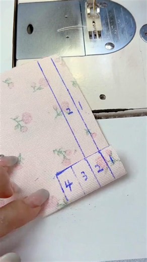 Easy new trick for sharp fabric corners #sewing #hacks #relaxing