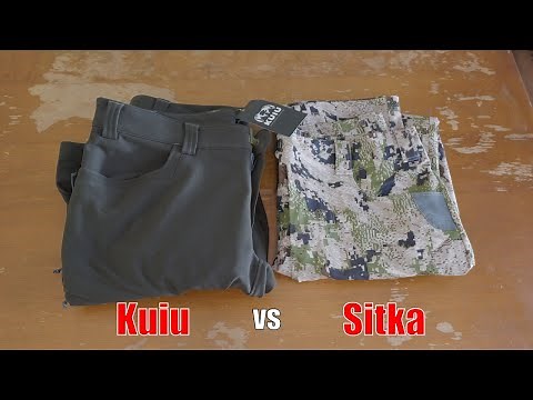 Fancy Pants... for hunting (Sitka vs. Kuiu)