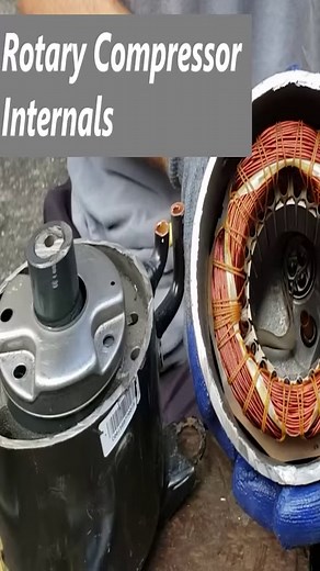I Breakdown the Inside of a Rotary Compressor! #hvac #hvactech #compressor #rotary #hvacr #hvacrepair #hvaclife #hvactechlife #hvacarmy #acservice #acservicetech #discharge #oil | AC Service Tech LLC