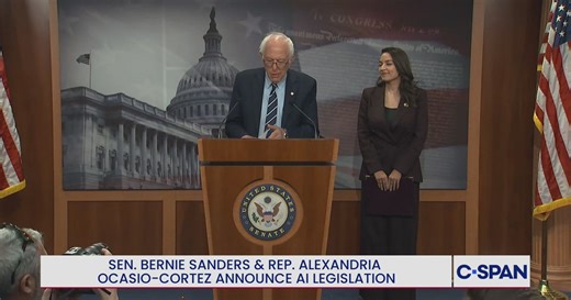 Sen. Bernie Sanders & Rep. Alexandria Ocasio-Cortez Announce AI Legislation
