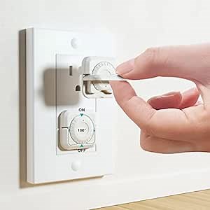 Outlet Covers Baby Proofing with Hidden Pull Handle, Double Security Child Proof Electrical Protector, Baby Safety Outlet Plug Covers, Prevent Kid from Electric Hazard