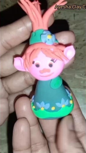 DIY clay trolls making 🧌 #diy #shorts#short #viral #viralshort #trolls#clayart#ytshorts #art