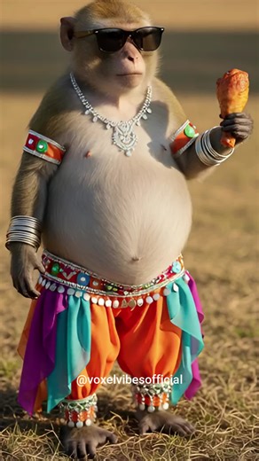 Monkey Belly Shake Dance on Chicken Wing Song