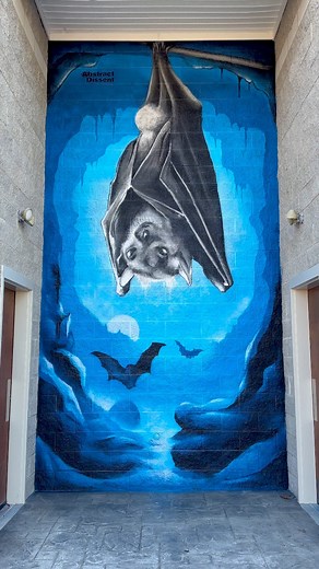 Broadway Zoological Park #zoo #bat #blue #mural #aerosolart | Abstract Dissent