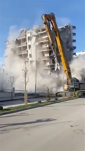 Epic Demolition in Action 🚧 Construction Site Breakdown #construction #demolition #shorts #engineer