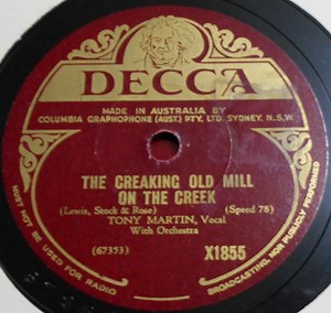Tony Martin - The Creaking Old Mill On The Creek / Fools Rush In