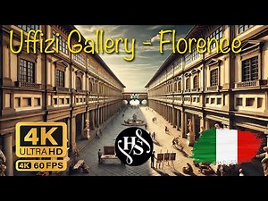 🎨 Uffizi Gallery Walking Tour | Masterpieces of Florence in 4K 🇮🇹✨