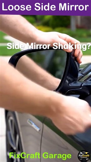Loose Side Mirror $3 Fix! 💸 #carhacks #diycarrepair #carrepair #automobile #cheapcarfix #autocare