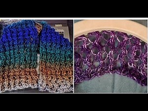 Terra Magic Scarf and Shawl Loom Knit easy for beginners