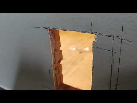How to cut plaster and lath for a new electrical box / outlet