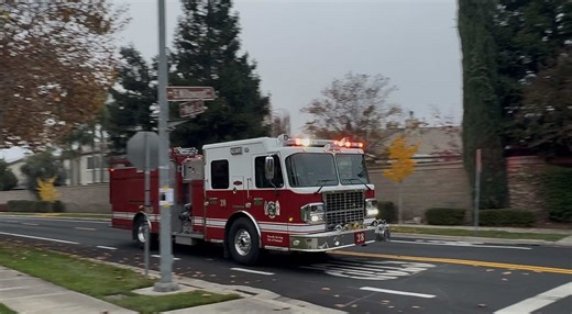Modesto Fire Department Engine 28 Responds to Medical Call